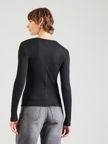 Tricou 'AWSAFRAN' de la Aware pe negru