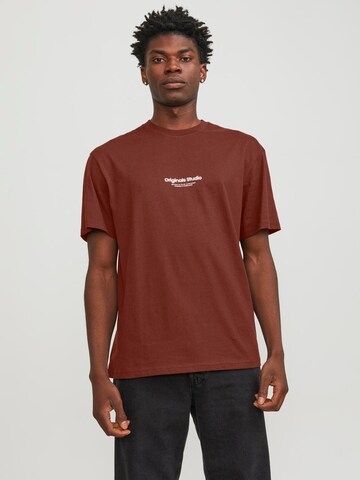 Maglietta 'JORVesterbro' di JACK & JONES in marrone: frontale