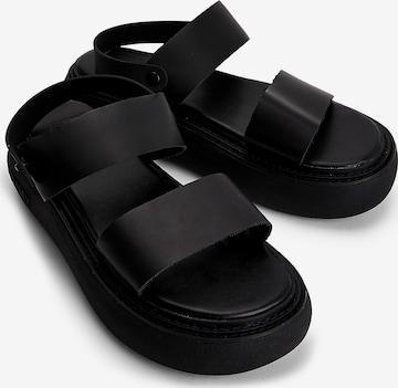 Tommy Jeans - Sandalias en negro