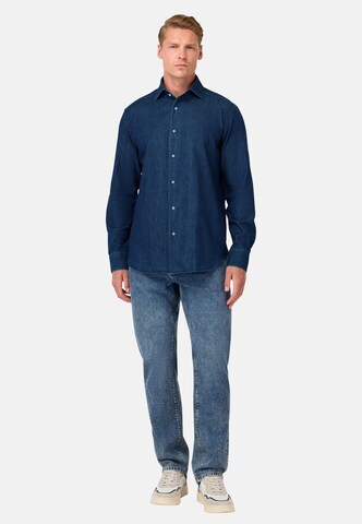 Boggi Milano Regular fit Overhemd in Blauw
