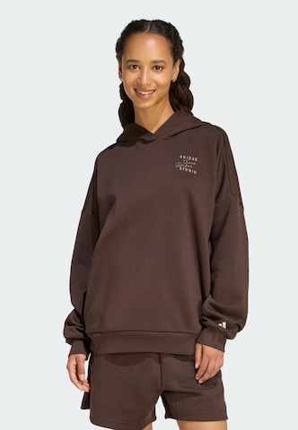 ADIDAS SPORTSWEAR Sportsweatshirt 'Studio' in Braun: Vorderseite