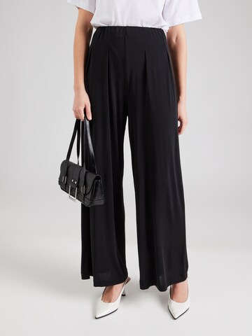 ABOUT YOU Wide leg Pleat-front trousers 'Polly' in Black: front