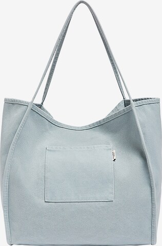 Pull&Bear Nakupovalna torba | modra barva: sprednja stran