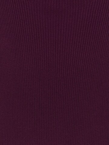 Pull&Bear Pletena obleka | vijolična barva