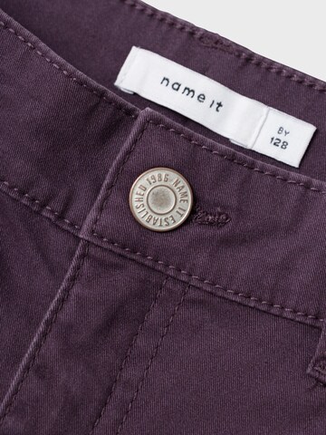 NAME IT Wide Leg Bukser 'NKFROSE' i lilla