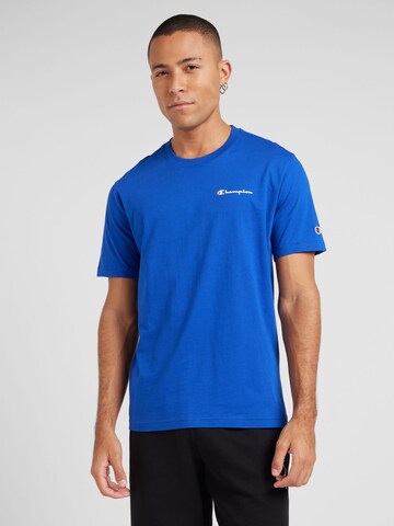 Maglietta di Champion Authentic Athletic Apparel in blu: frontale