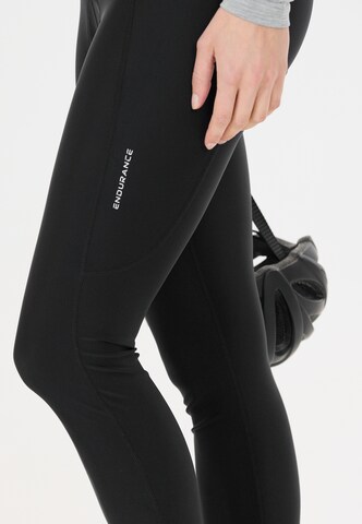 ENDURANCE Skinny Radhose 'Jayne V2' in Schwarz