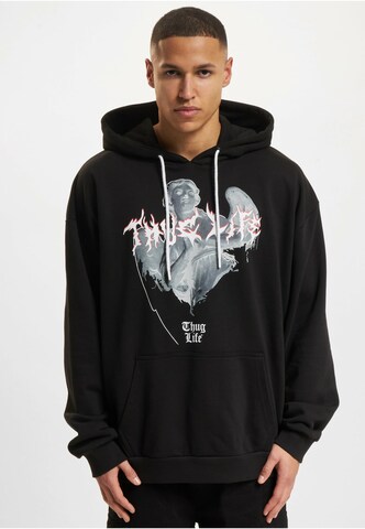Thug Life Sweatshirt 'Atmosphere' in Zwart: voorkant