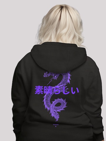 F4NT4STIC Sweatshirt 'Drache Japan' in Zwart