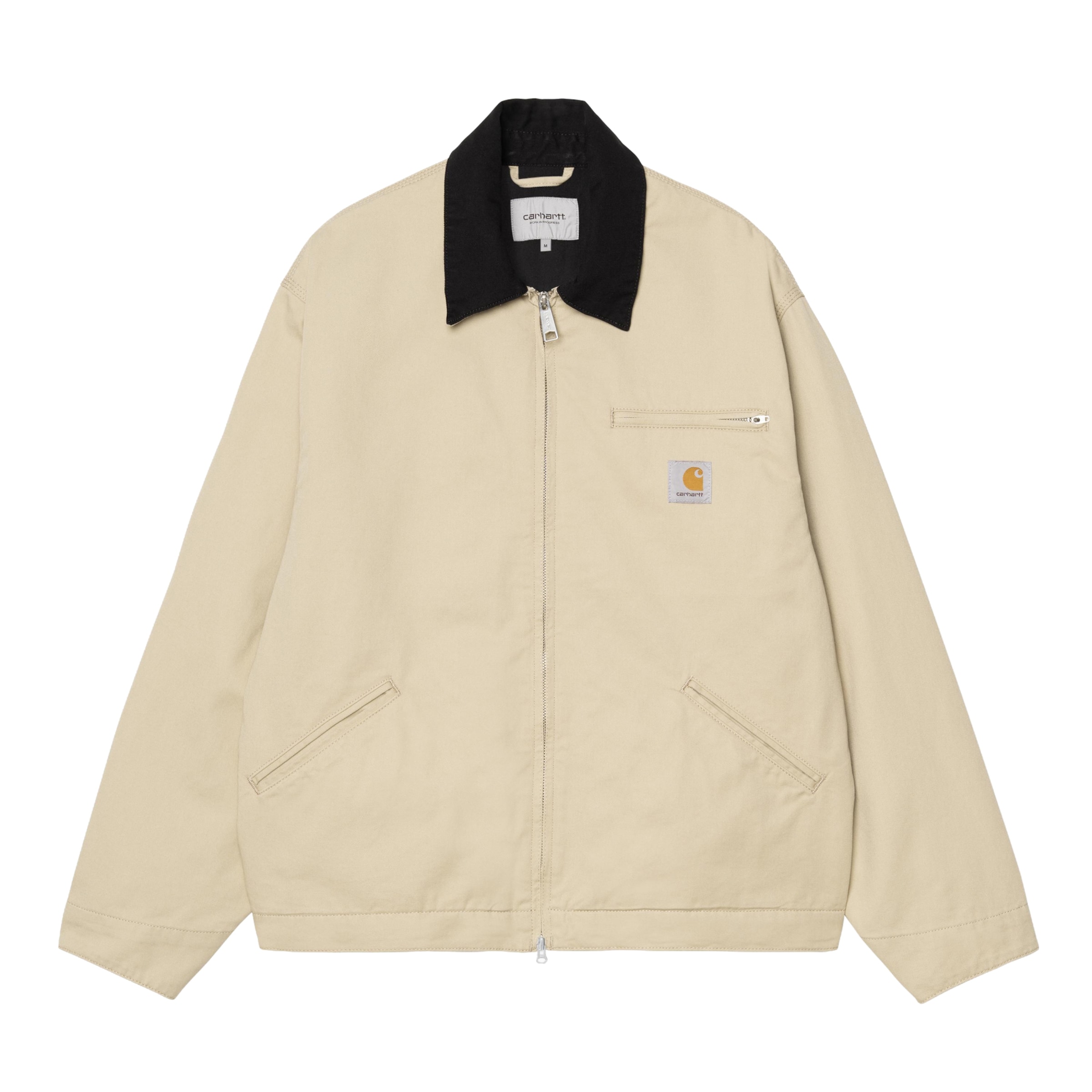 Carhartt WIP Athletic Jacket in Beige: front
