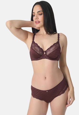Minimiseur Soutien-gorge 'DOT & BLOSSOM' sassa en violet : devant