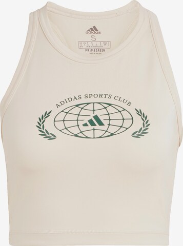 ADIDAS PERFORMANCE Sporttop 'Sports Club Graphic' in Beige: predná strana