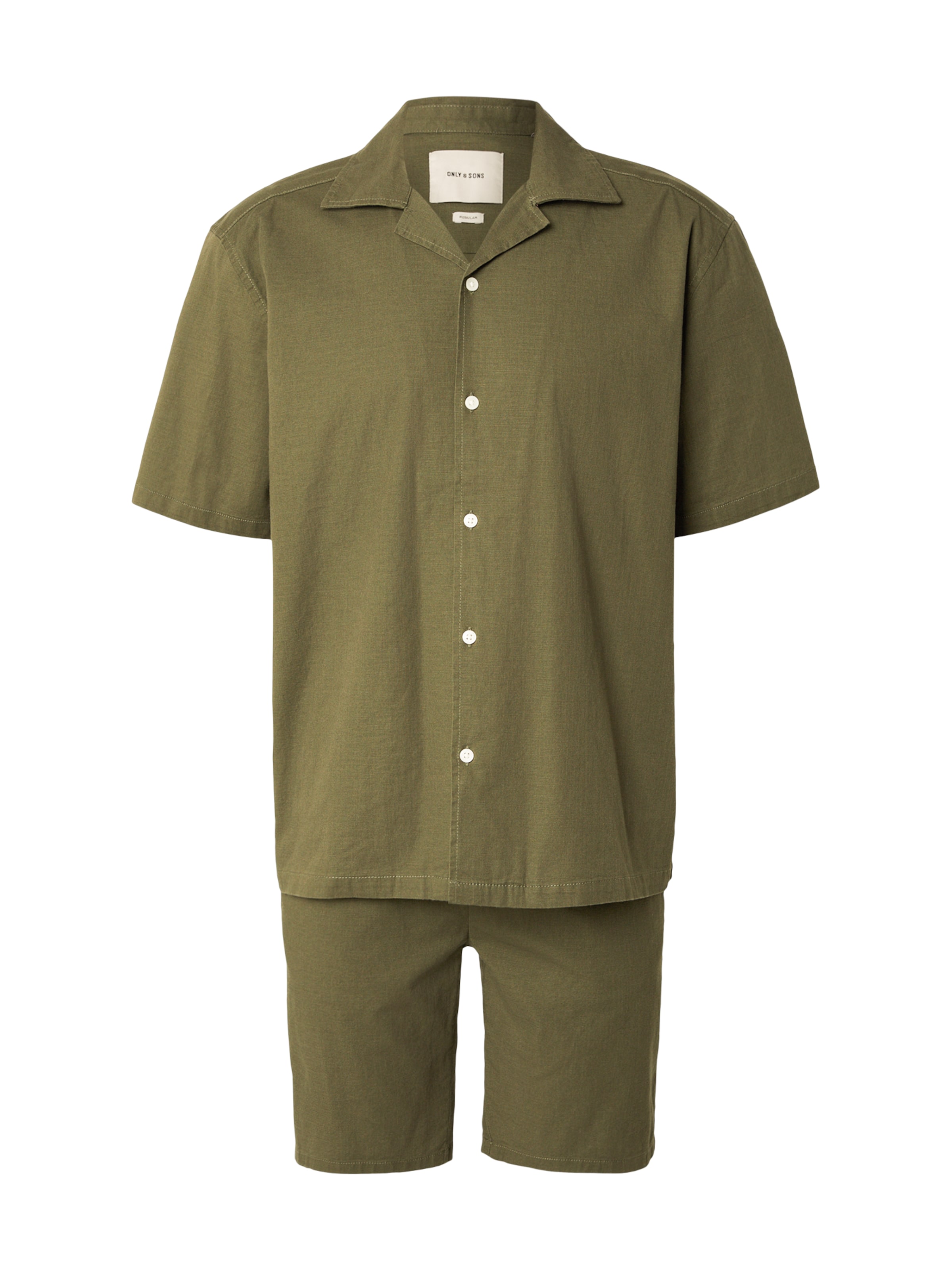 Only & Sons Regular Fit Set 'ONSREID' in Grün: Vorderseite