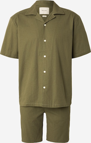 Only & Sons Regular Fit Set 'ONSREID' in Grün: Vorderseite