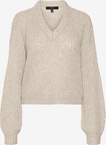 Pull-over 'THUNDER' VERO MODA en beige : devant