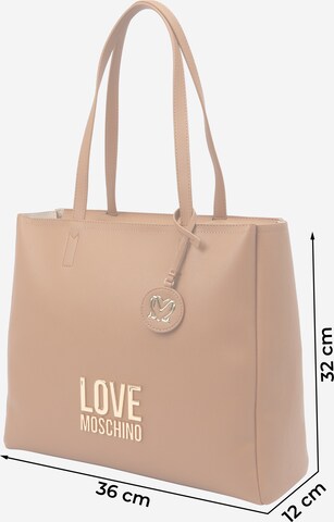 Love Moschino Nákupní taška – béžová