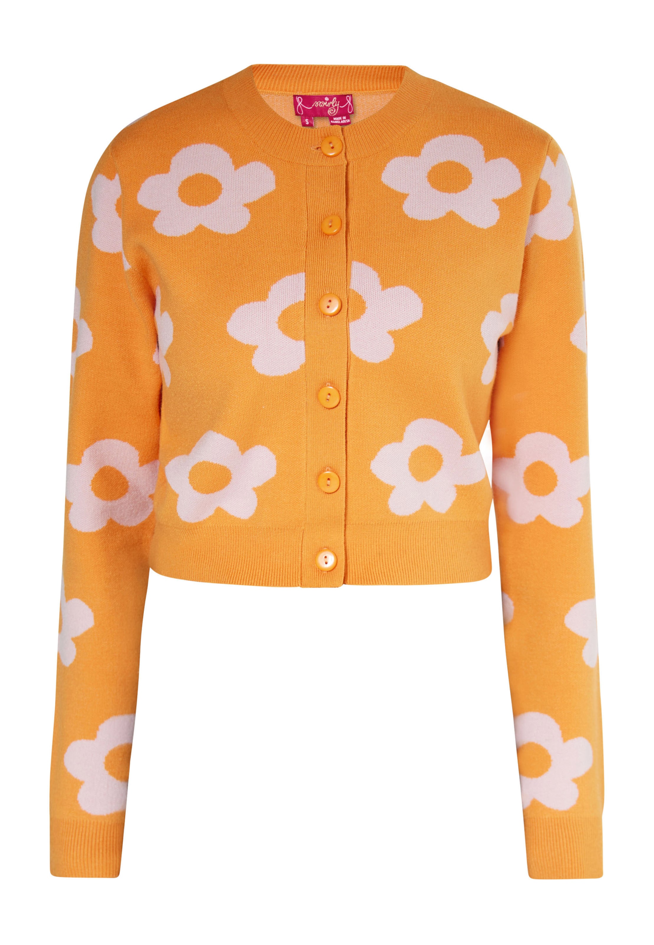 swirly - Cárdigan en naranja: frente
