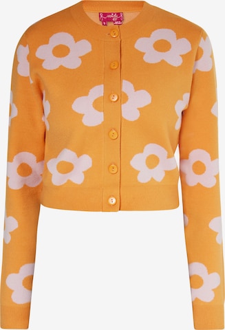 Cardigan swirly en orange : devant