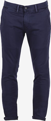 Le Temps Des Cerises Slim fit Chino Pants 'JAS3' in Blue: front