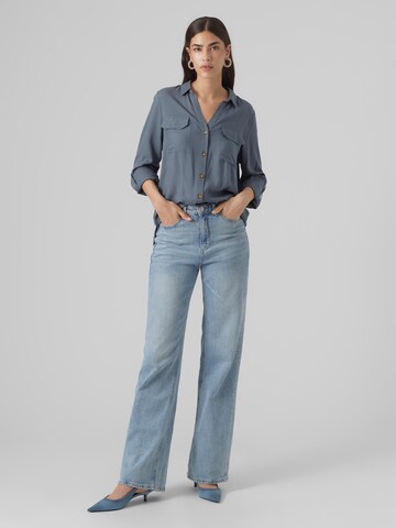 VERO MODA Bluse 'VMBumpy' in Blau