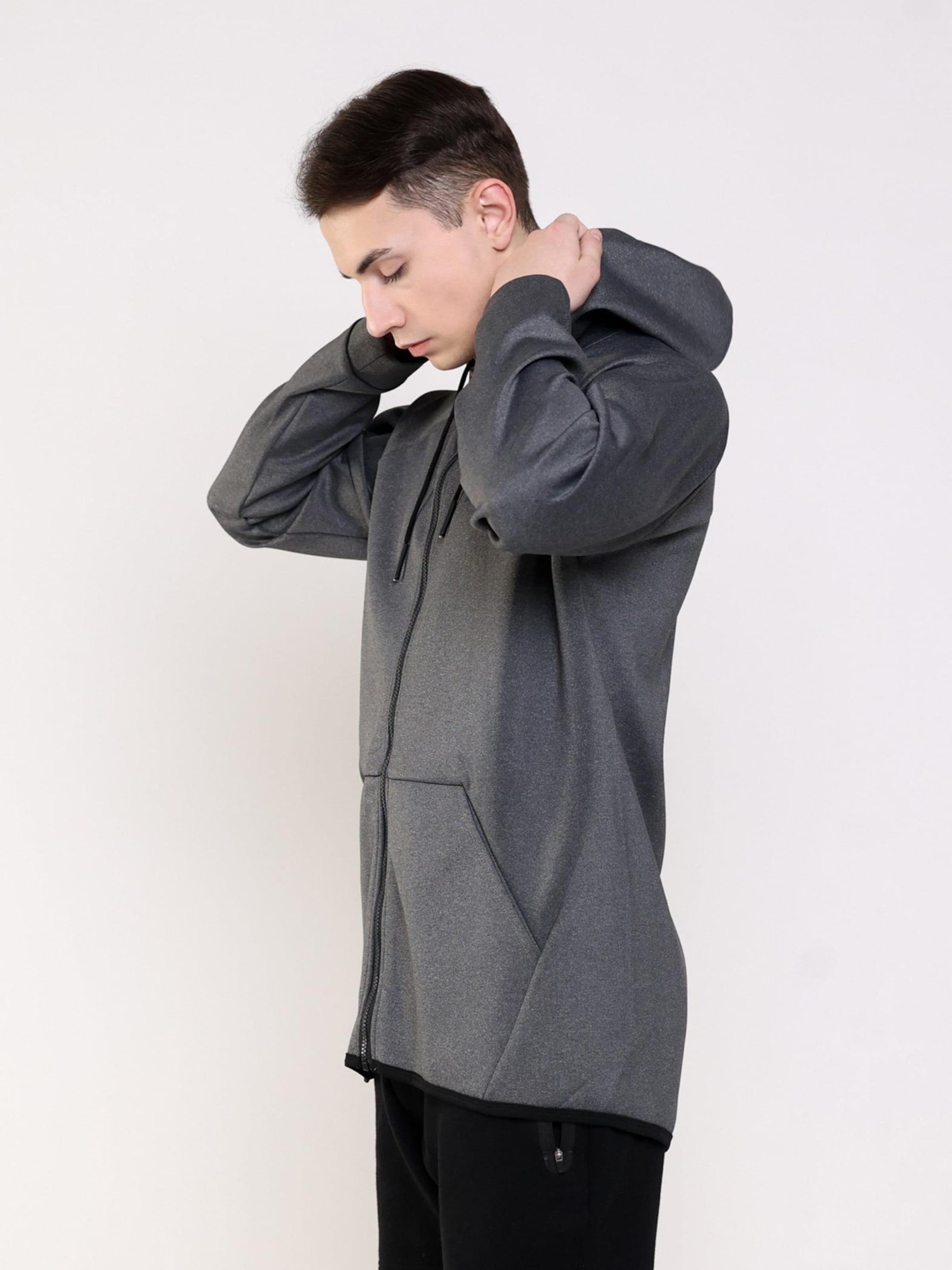 neverover Sportovní bunda 'Core Zipup Hoodie' – šedá