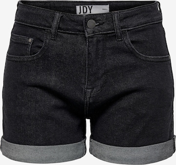 JDY Slimfit Jeans 'Tyson' in Zwart: voorkant