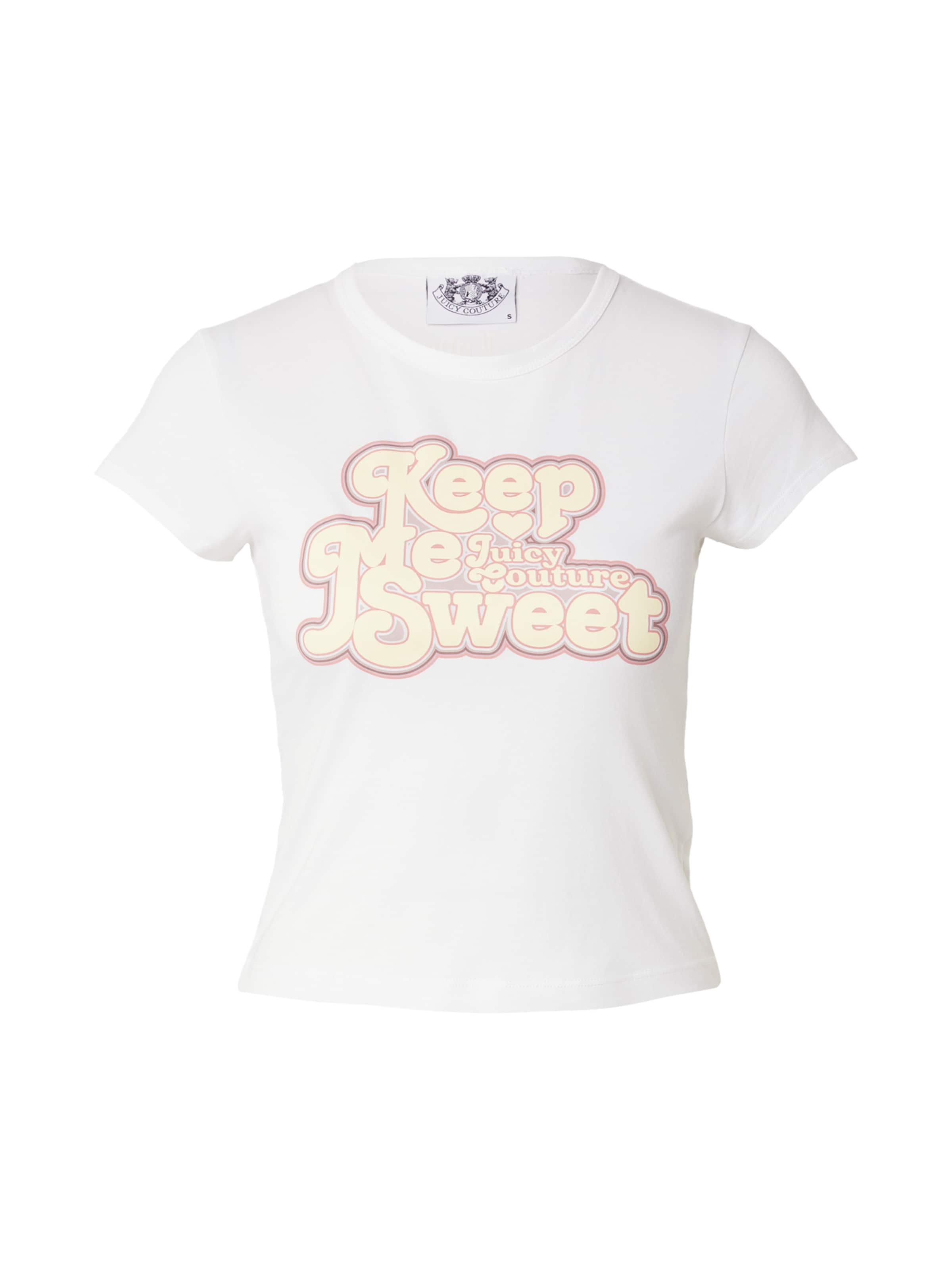 Maglietta 'KEEP ME SWEET' di Juicy Couture in bianco: frontale