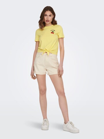 T-shirt 'Kita' ONLY en jaune