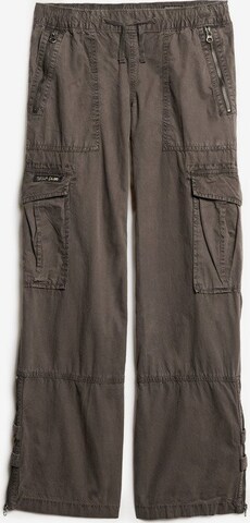 Superdry Loose fit Cargo Pants in Grey: front