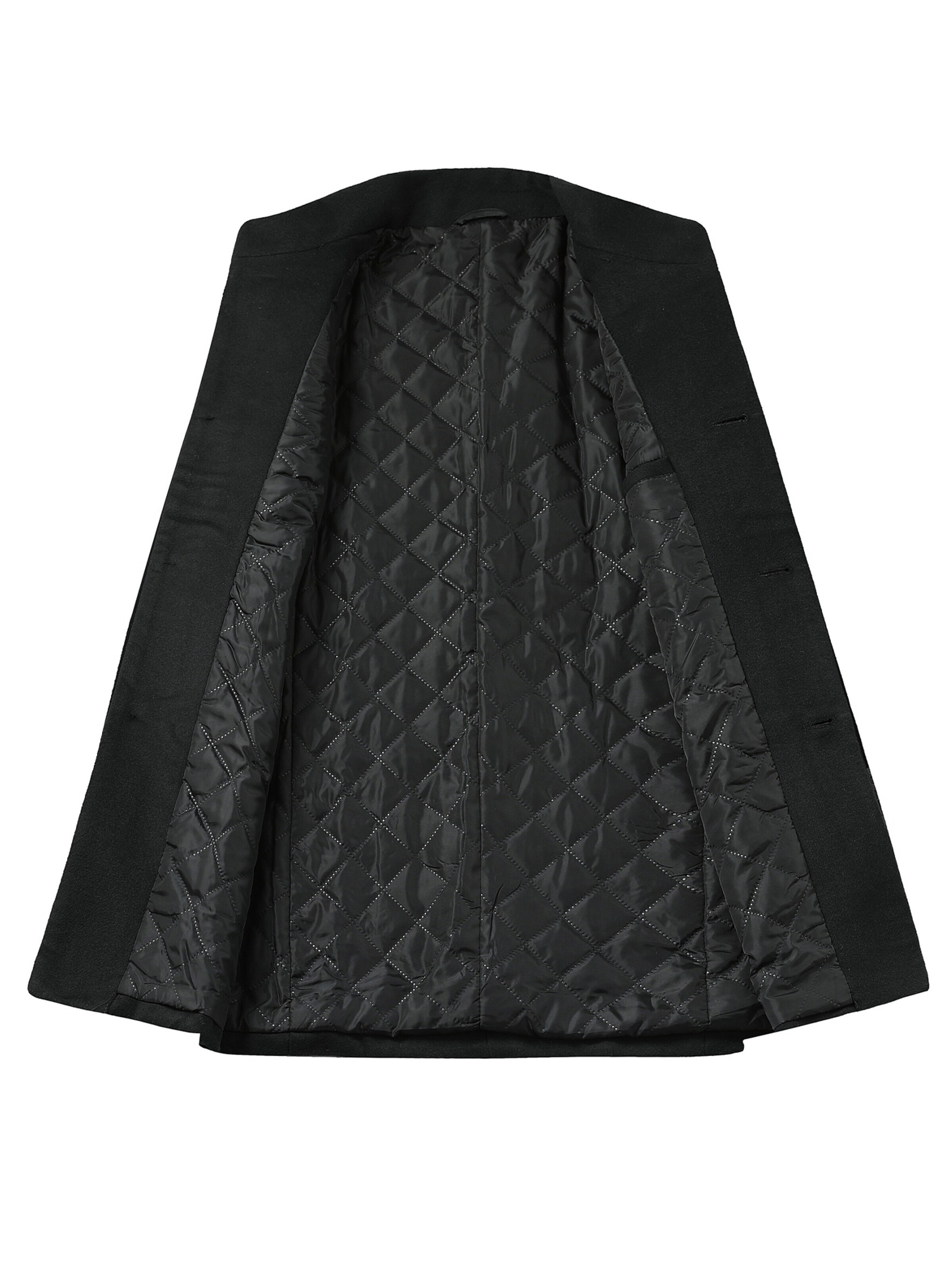 ALLTHEMEN Winter Coat 'Mantelruhe' in Black