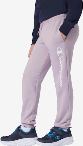 Regular Pantalon de sport 'Pantalon junior champion morado big script logo jogger 2' Champion -DO NOT USE- en violet : devant