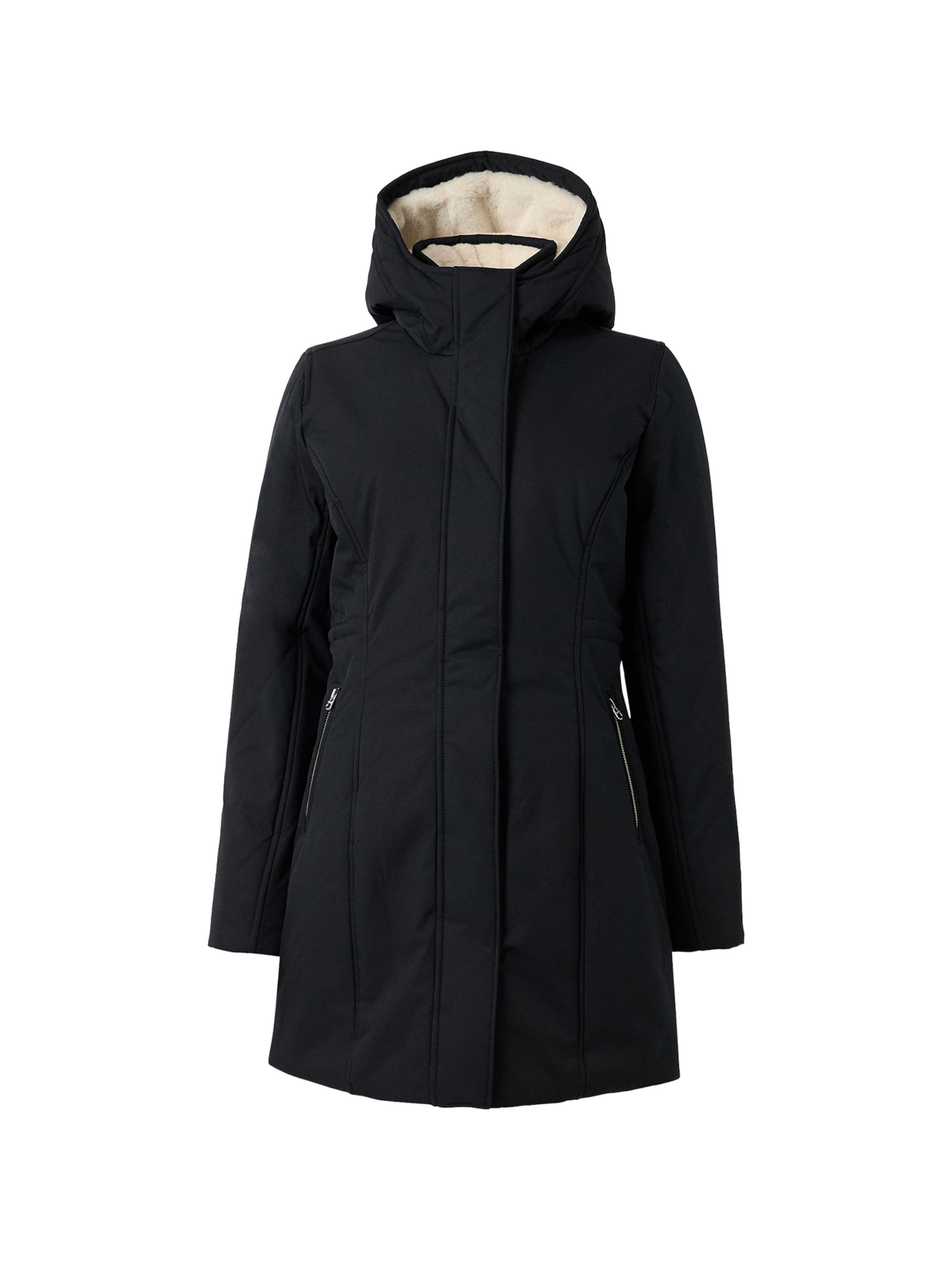 HOLLISTER Talveparka, värv must: eest vaates