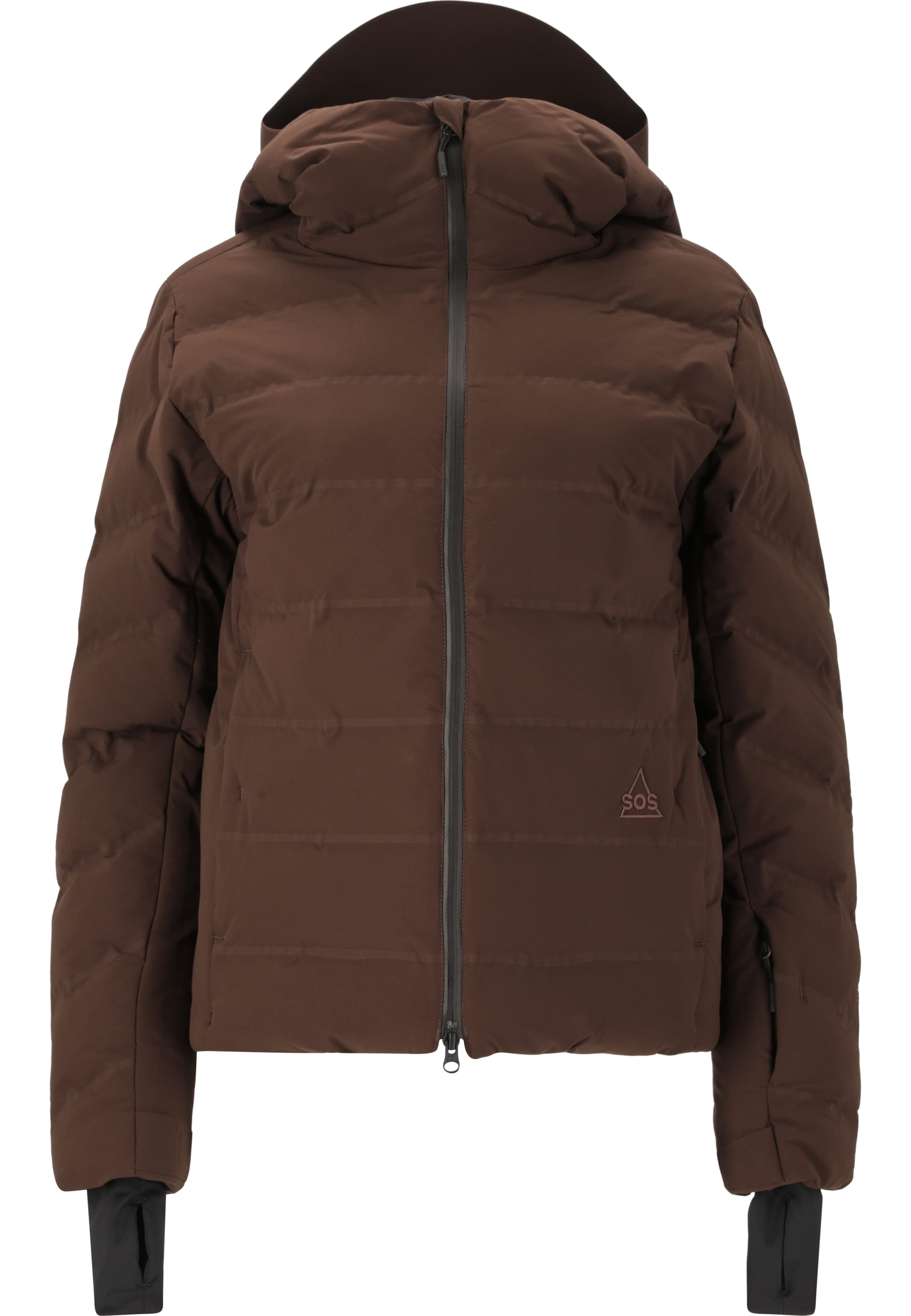 SOS Outdoorjacke 'Fieberbrunn' in Braun: Vorderseite