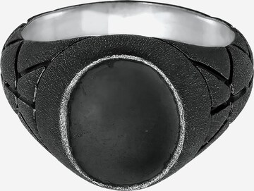 KUZZOI Ring Siegelring in Schwarz