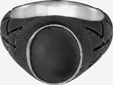 KUZZOI Ring Siegelring in Schwarz