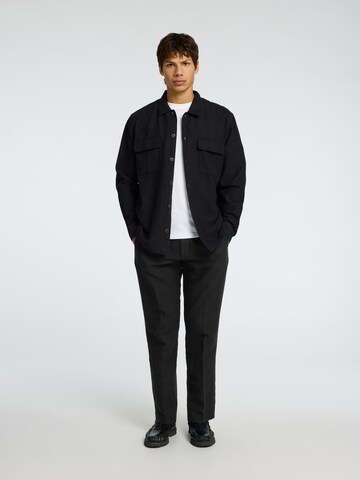 Regular Pantalon à plis 'SLH196-LEROY' SELECTED HOMME en noir