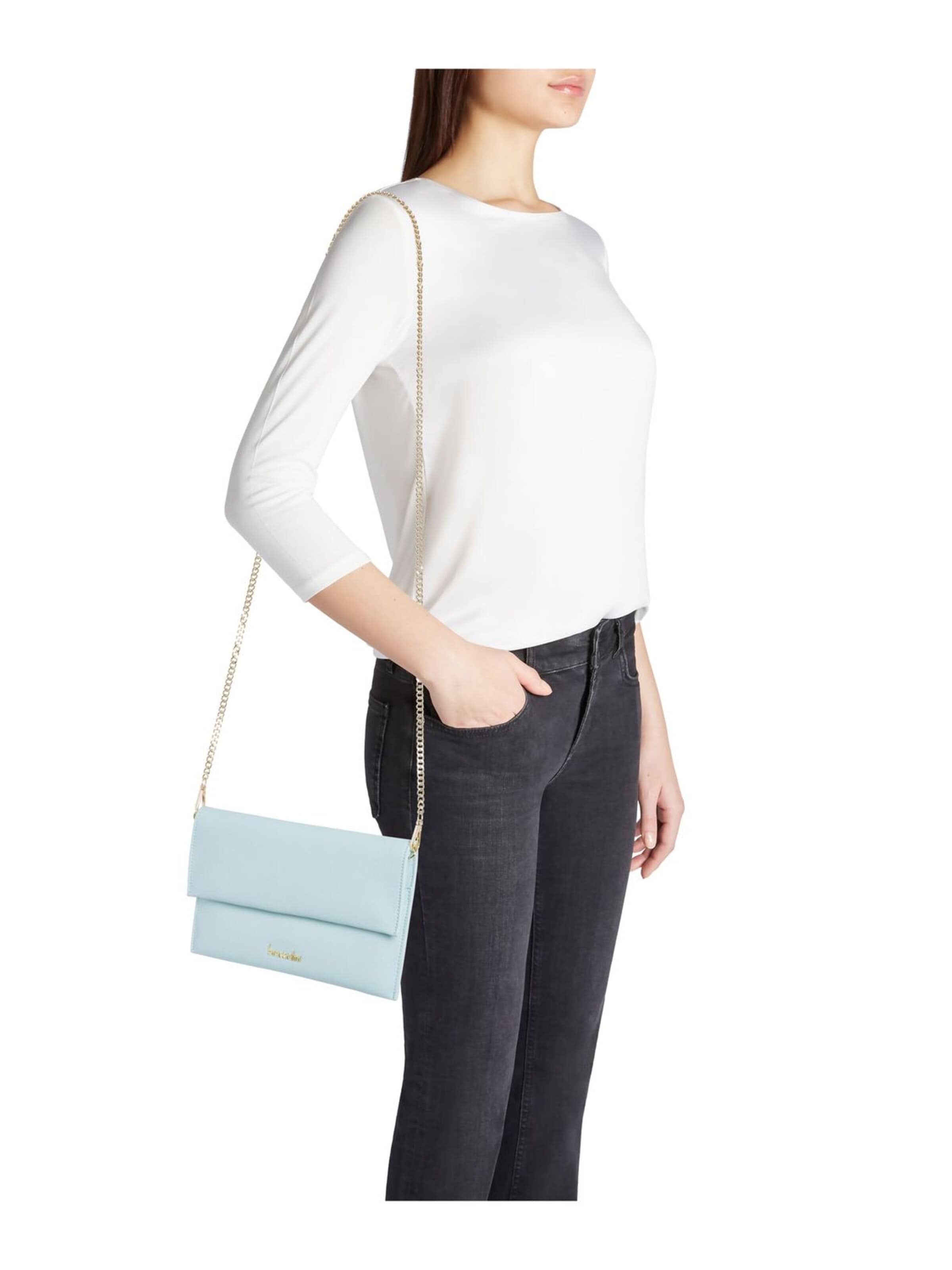 Poche ventrale 'Jinny Leather' Braccialini en bleu : devant
