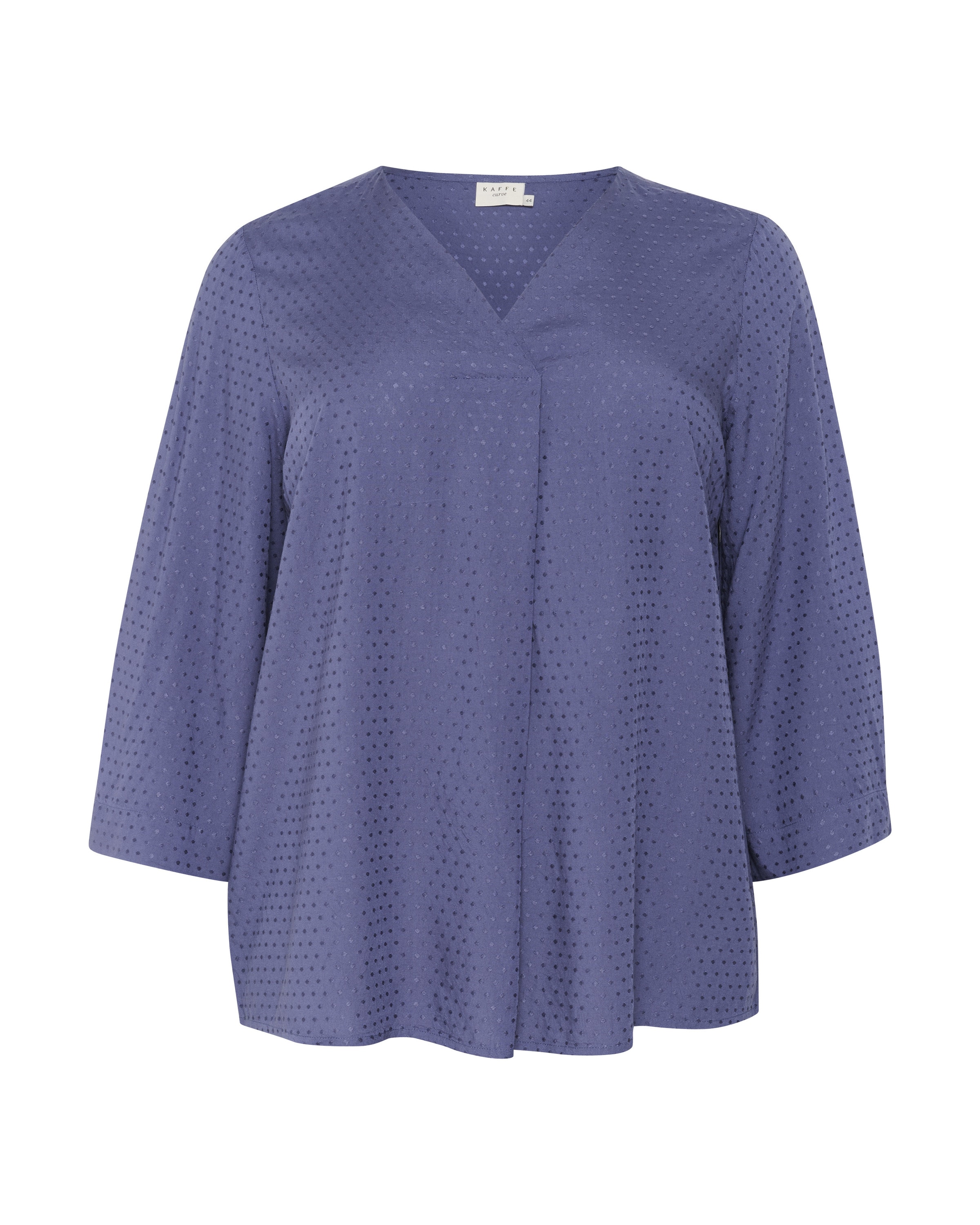 KAFFE CURVE Bluse 'Else' in Blau: Vorderseite