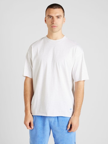 HUGO Majica 'Nambers' | siva barva: sprednja stran
