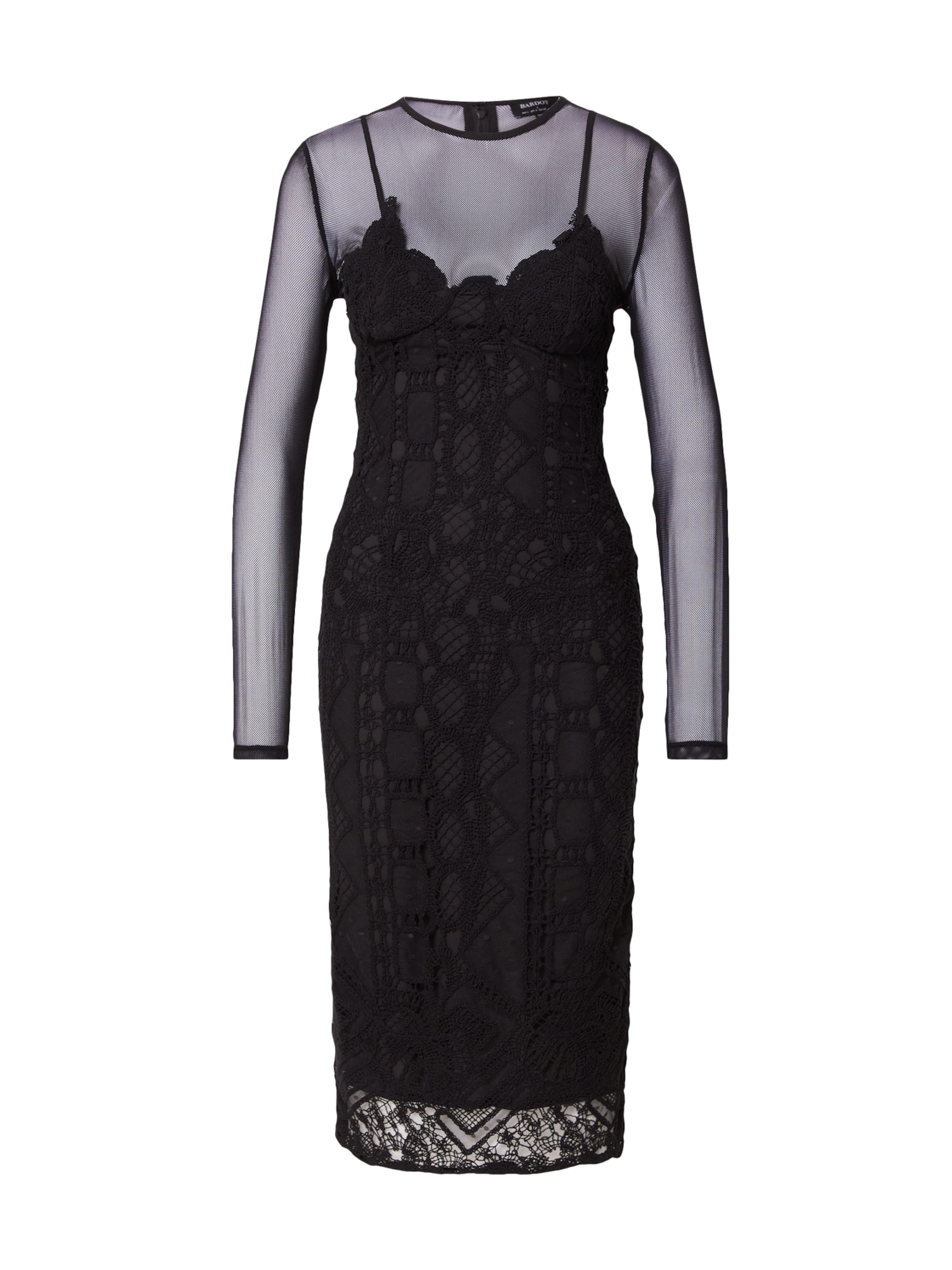 Bardot Šaty – černá: přední strana