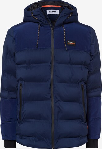 PIONEER Winter Jacket in Blue: front