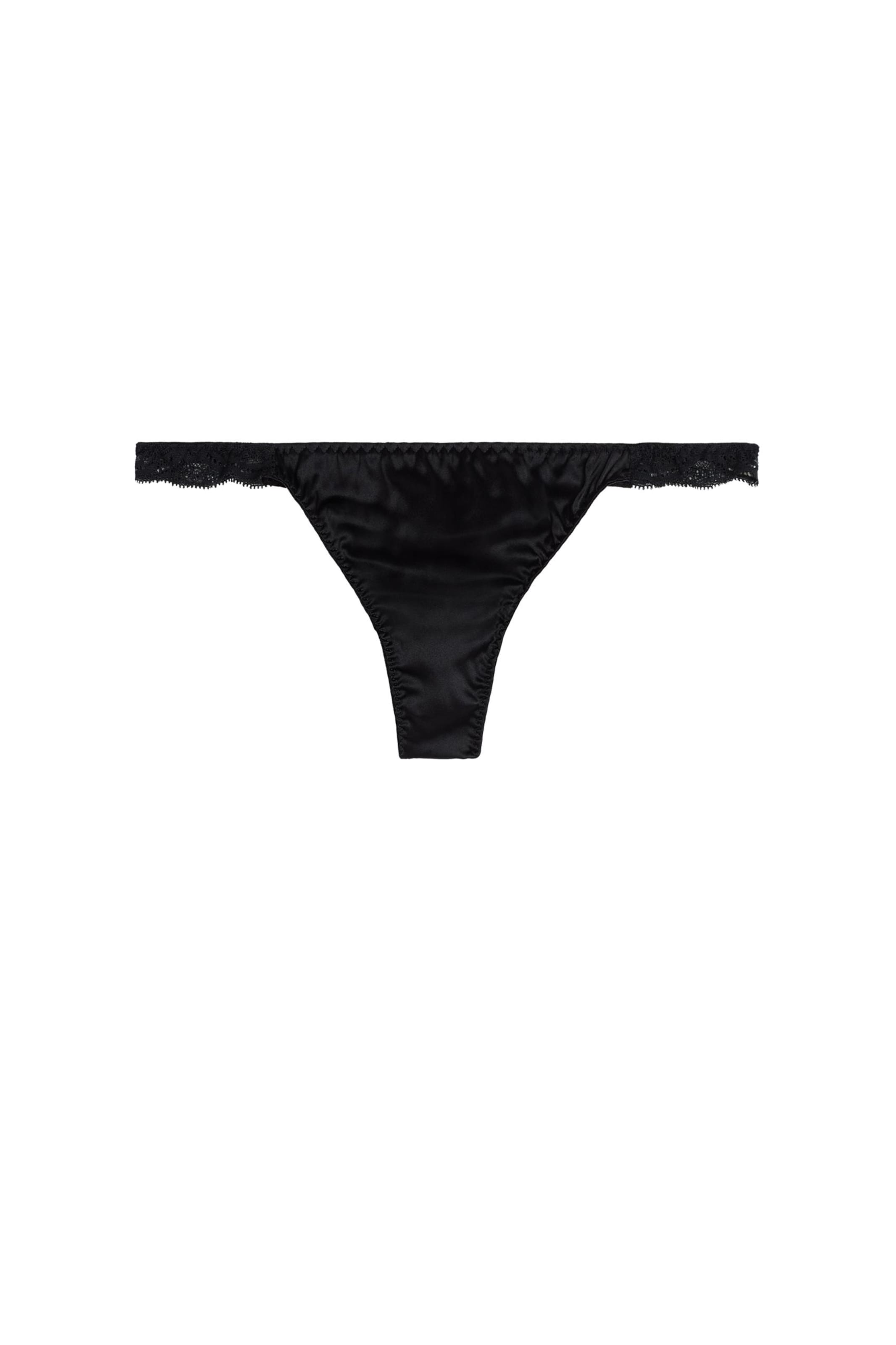 INTIMISSIMI String in Schwarz: Vorderseite