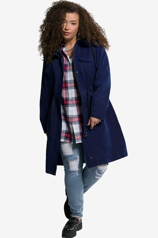 Studio Untold Between-Seasons Parka in Blue: front