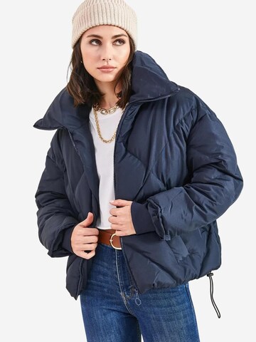 Veste d’hiver Bianco Lucci en bleu : devant