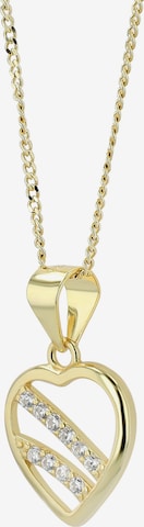 Akzent Pendant '"Kokoro" aus 925 Sterlingsilber, rhodiniert, langlebig' in Gold: front