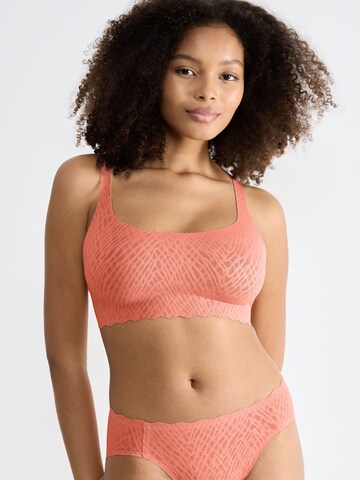 SLOGGI Bralette Bra ' ZERO Feel Bliss Top ' in Orange: front