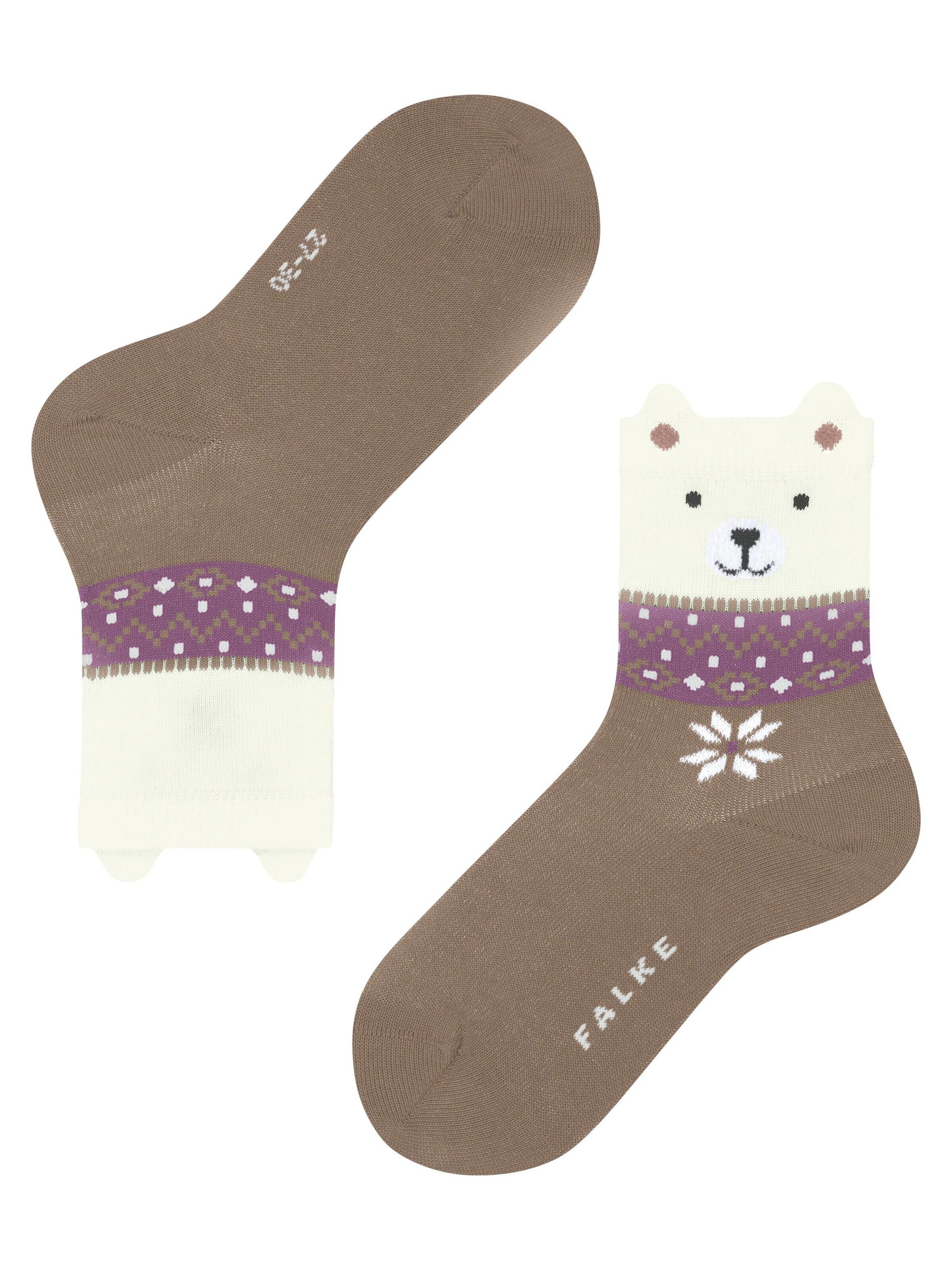 FALKE Socks 'Ice Bear' in Beige