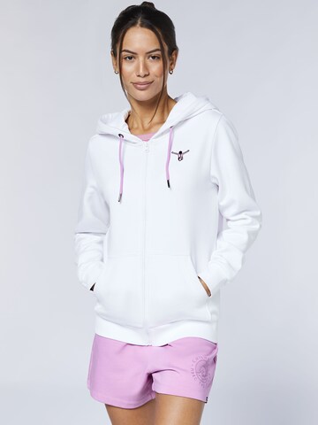 CHIEMSEE Sweatjacke in Weiß: Vorderseite