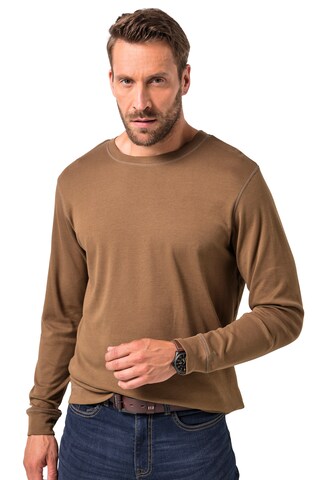 JP1880 Shirt in Bruin: voorkant