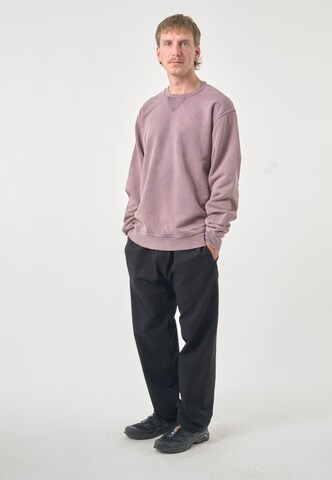 Cleptomanicx Sweatshirt 'Ligull Washed' in Lila